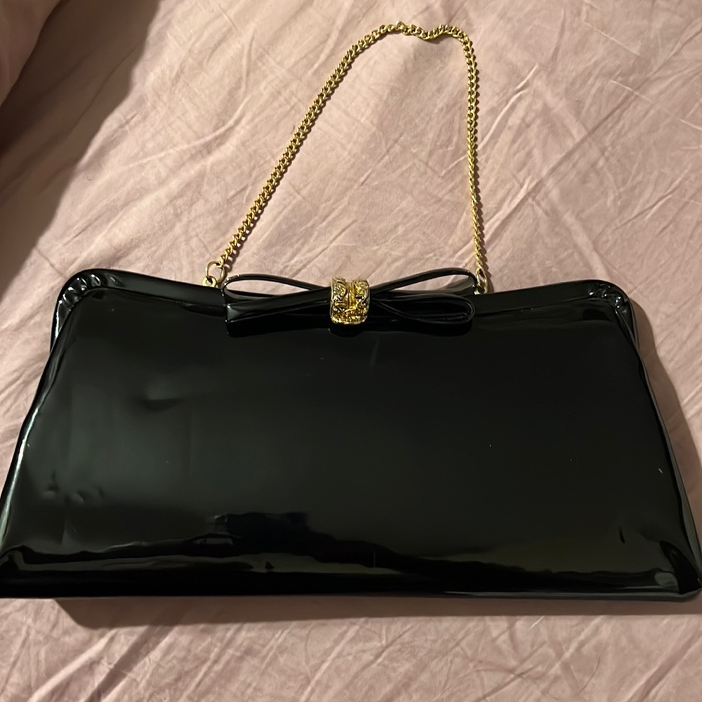 Vintage black  super cute ,clutch purse !